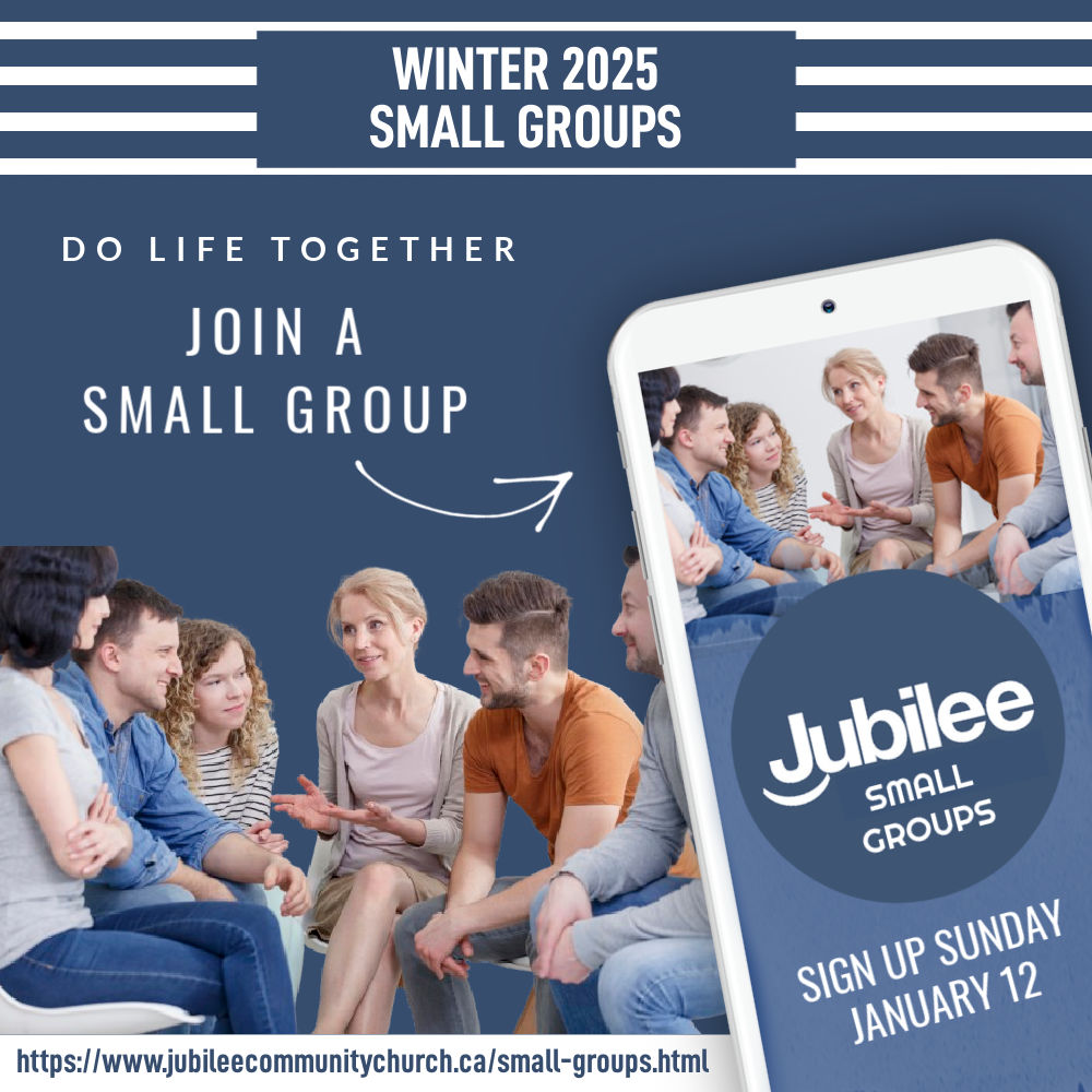 Small Groups Sign Up Sunday - January 12, 2025